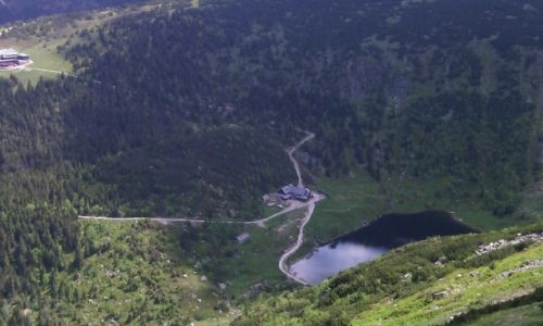 Zdjecie POLSKA / Karkonosze / Kocioł Małego Stawu / widok z grani wokół Kotła Małego Stawu