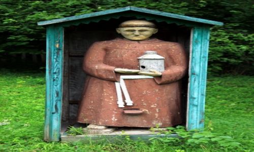 Zdjecie POLSKA / Podkarpackie / Muzeum Budownictwa Ludowego w Sanoku / Ul - mnich