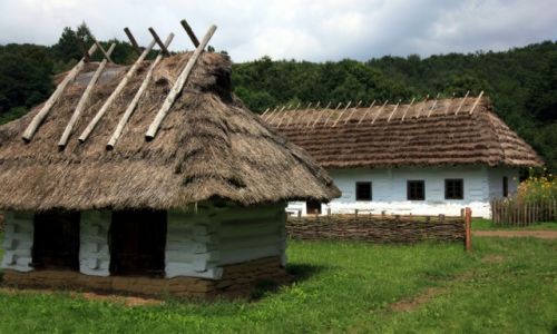 Zdjecie POLSKA / Podkarpackie / Muzeum Budownictwa Ludowego w Sanoku / Chaty i chatki