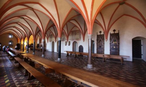 Zdjcie POLSKA / Malbork / Gotycki zamek krzyacki / Refektarz Konwentu