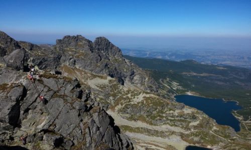 Zdjecie POLSKA / tatry / orla pr / kultowa drabinka na orlej