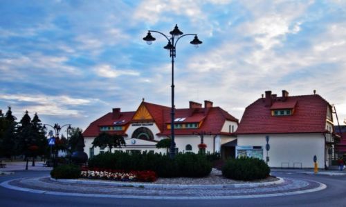 Zdjcie POLSKA / Maopolska / Rabka Zdrj /  Dworzec Kolejowy
