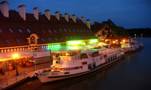 Zdjcie POLSKA / Warmia-Mazury / Mikoajki / Port noc
