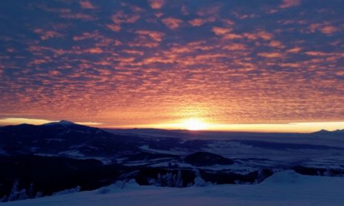 Zdjcie POLSKA / Beskid ywiecki / Pilsko / Wschd soca na Pilsku