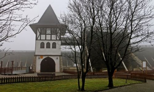 Zdjcie POLSKA / Kuj-pom / Inowrocaw / Tnie w porannej mgle.