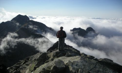 Zdjecie POLSKA / Tatry / Kozi Wierch / na szczycie