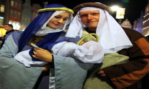 Zdjecie POLSKA / Gdask / Gdaska Wigilia na Dugim Targu / wita Rodzina