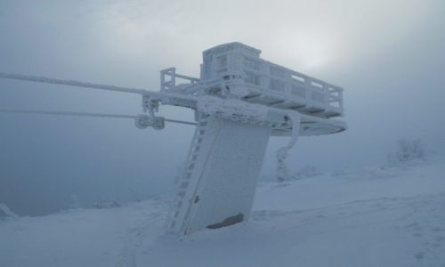 Zdjęcie POLSKA / Karkonosze / Szrenica / Na mrozie i we mgle