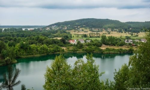 Zdjecie POLSKA / Zachodniopomorskie / Wapnica / Jezioro Turkusowe widziane z punktu widokowego