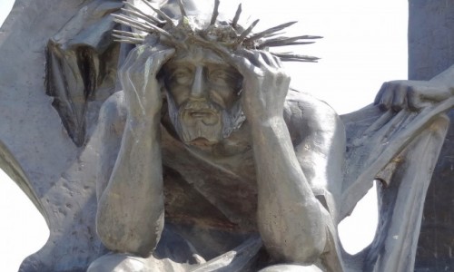 Zdjcie POLSKA / ywiecczyzna / Wzgrze Matyska, Radziechowy / Jezus z szat obnaony - Beskidzka Droga Krzyowa