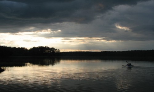 Zdjcie POLSKA / Pojezierze Suwalskie / Szlak Czarnej Haczy / Przed zmierzchem