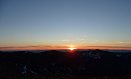 Zdjecie POLSKA / Bieszczady / Tarnica / Wschd soca na Tarnicy