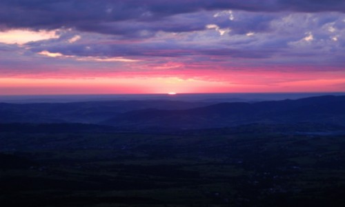Zdjcie POLSKA / beskid wyspowy / mogielica / wschd na Mogielicy
