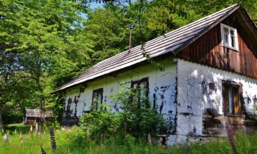 Zdjcie POLSKA / Beskid ywiecki / Przegibek / ubinowa chata