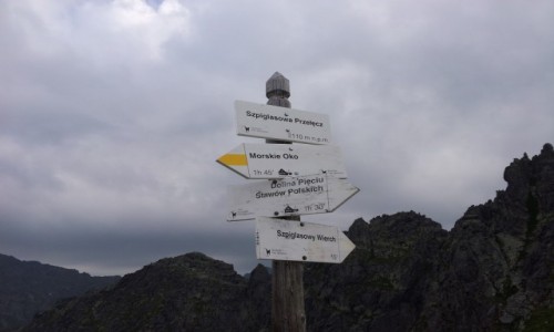 Zdjecie POLSKA / Tatry / Szpiglasowa Przełęcz / Drogowskazy