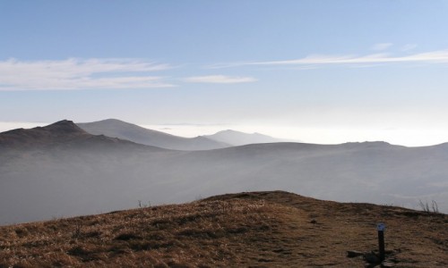 Zdjcie POLSKA / Bieszczady / widok z Bukowego Berda / Bieszczady_inwersja powietrza