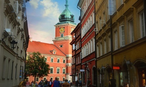 Zdjcie POLSKA / - / Warszawa / Z widokiem na zamek