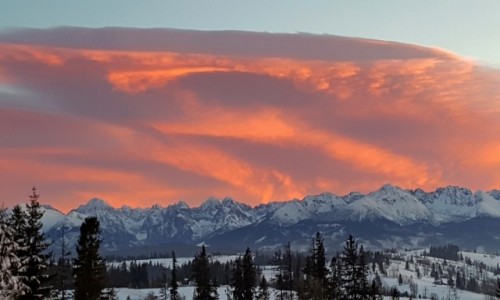 Zdjecie POLSKA / Podhale / Widok z Jankulakowskiego / Tatry