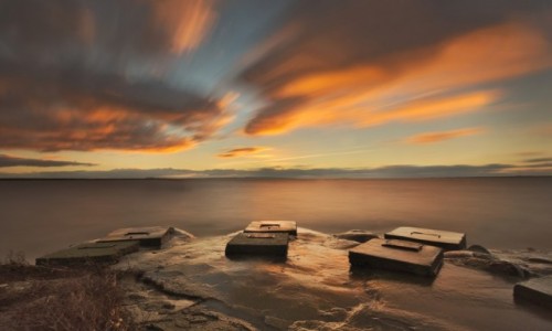 Zdjęcie POLSKA / Warmia / nowa pasleka / zachod w Nowej pasłece nad Zalewem Wiślanym