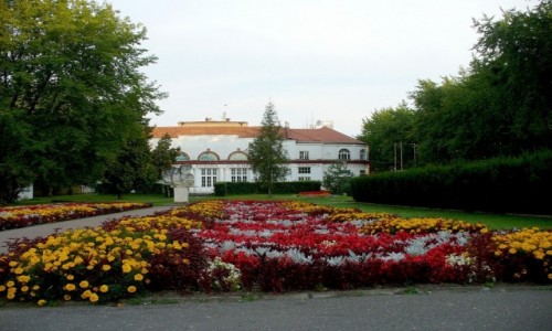 Zdjęcie POLSKA / kujawsko pomorskie / Ciechocinek / Dywany kwiatowe w dali, Europa.