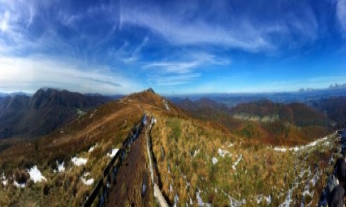 Zdjecie POLSKA / Bieszczady / Połonina Caryńska / Panorama na Caryńskiej