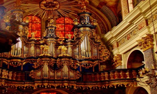 Zdjęcie POLSKA / województwo warmińsko-mazurskie / Święta Lipka / Święta Lipka-barokowe organy z 1721 roku