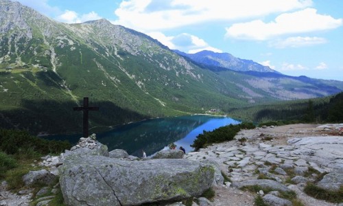 Zdjęcie POLSKA / Tatry / Czarny Staw pod Rysami / Krzyż