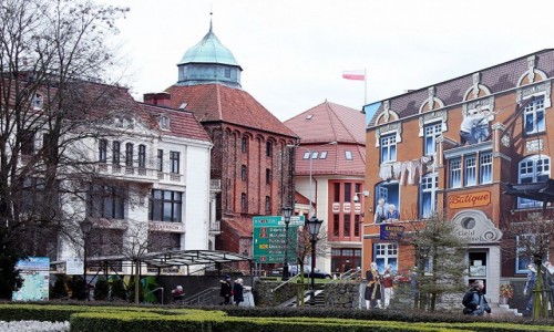 Zdjcie POLSKA / Supsk / Skwer Pierwszych Supszczan / Kamieniczki