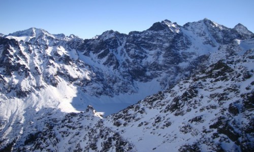 Zdjcie POLSKA / Tatry Wysokie / Mnich 2070m n.p.m. / Czarny Staw z Mnicha.