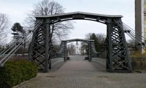 Zdjęcie POLSKA / opolskie / Ozimek / Most wiszący w Ozimku