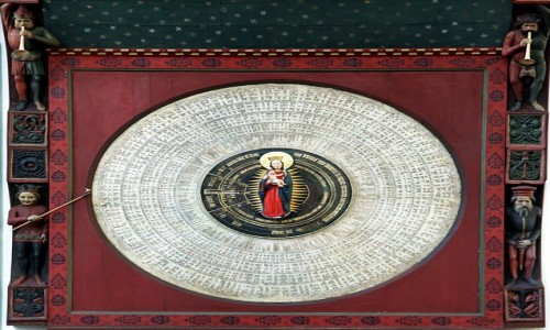 Zdjecie POLSKA / Pomorskie / Gdask, Bazylika Mariacka / Zegar astronomiczny, detale