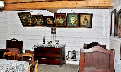 Zdjcie POLSKA / wojewdztwo maopolskie / Lanckorona / Izba w lanckoroskiej chacie/muzeum/