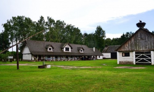 Zdjecie POLSKA / Podlasie / Pentowo / Europejska wie bociana