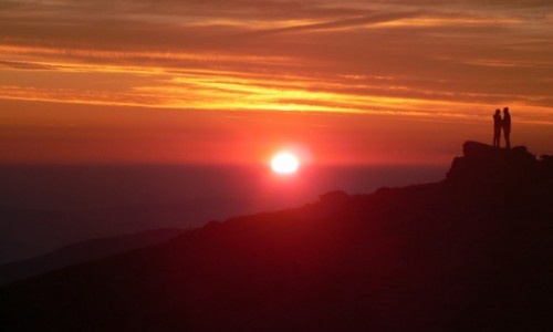 Zdjecie POLSKA / Beskid ywiecki / Beskid ywiecki / Wschd soca na Babiej Grze
