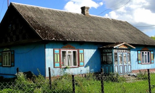 POLSKA / Podlasie / Nowoberezowo / Z serii: podlaskie klimaty - chata w Nowoberezowie