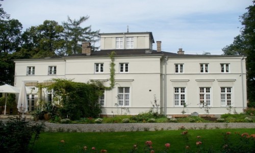 Zdjęcie POLSKA / pomorskie / Lisewo / Dwór od strony parku