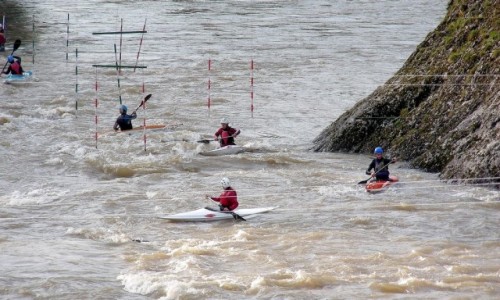 Zdjcie POLSKA / maoposkie / Dunajec / Kajakarze grscy, trening