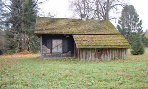 Zdjcie POLSKA / podlaskie / Stara Grzybowszczyzna / Wierszalin - opuszczona osada. Dom proroka Eliasza Klimowicza