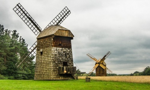 Zdjecie POLSKA / Warmia / Olsztynek / wiatraki