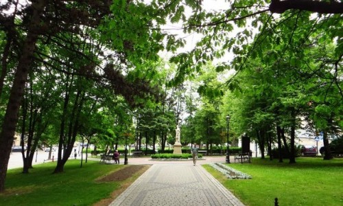 Zdjcie POLSKA / Maopolska / Wieliczka / skwer miejski