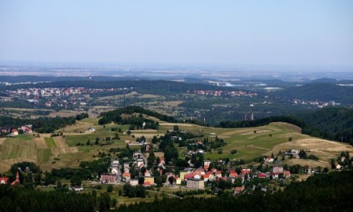 Zdjecie POLSKA / dolnolskie / Boguszw-Gorce / Boguszw-Gorce, w dali, Wabrzych