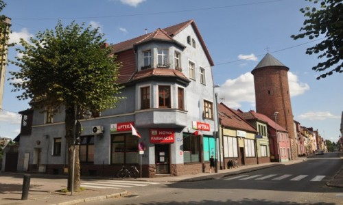 Zdjcie POLSKA / zachodniopomorskie / Maszewo / Maszewo, Baszta Francuska i zabytkowa zabudowa miasteczka