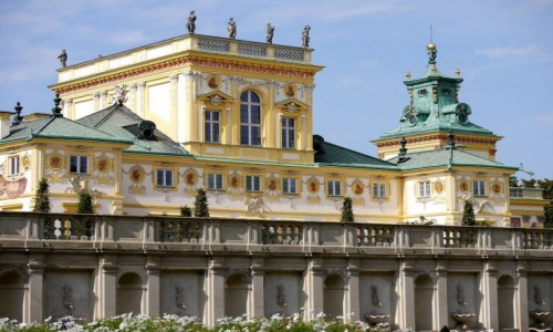 Zdjecie POLSKA / mazowieckie / Warszawa / Paac Wilanw, od strony parku
