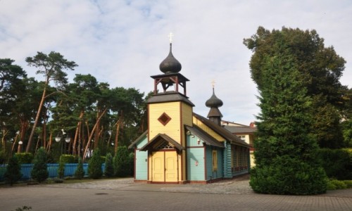 Zdjęcie POLSKA / kujawsko-pomorskie / Ciechocinek / Drewniana cerkiew w Ciechocinku