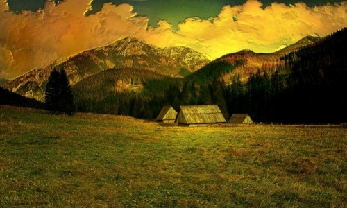 Zdjcie POLSKA / Zakopane / Polana Chochoowska / Polana Chochoowska- Impresje malarskie