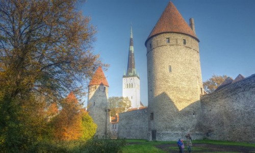 Zdjecie ESTONIA / Harjumaa / Tallinn / Jesienny Tallin
