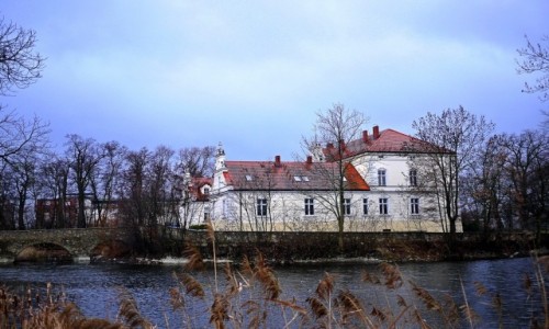Zdjcie POLSKA / dolnolaskie / Kondratowice / Paac w pochmurny dzie
