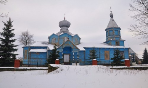 Zdjęcie POLSKA / podlaskie / Pasynki / Zimowe Podlasie. Cerkiew w Pasynkach