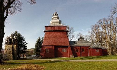 Zdjęcie POLSKA / woj.małopolskie. / Tylicz. / Tylicz - cerkiew św. św. Kosmy i Damiana.