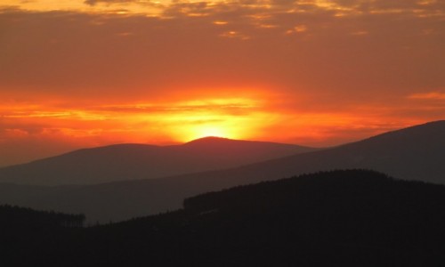 Zdjęcie POLSKA / Beskidy / rysianka / wschód widziany z Rysianki